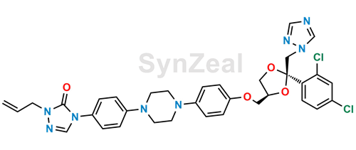 Picture of Des-(2-butyl) N-Allyl Itraconazole