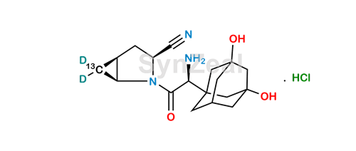 Picture of Hydroxy Saxagliptin-13C,D2 Hydrochloride