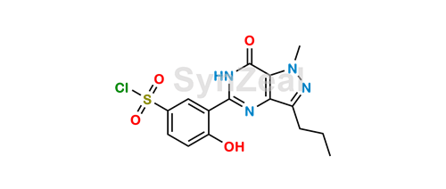 Picture of Demethylpiperazinyl Desethyl Sildenafil Sulfonyl Chloride
