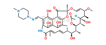 Picture of 25-O-Desacetyl 23-Transacetyl Rifampicin