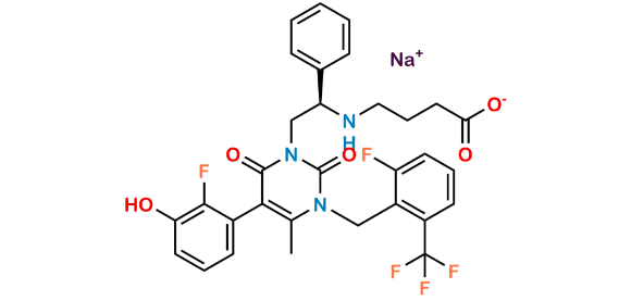 Picture of Elagolix Hydroxy Impurity (sodium salt)