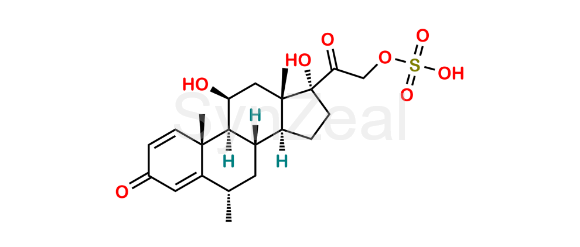 Picture of 6α-Methyl Prednisolone 21-Sulfate Ester