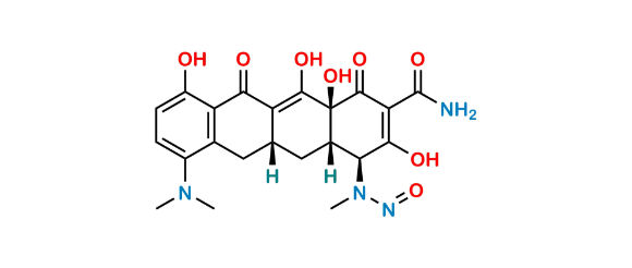 Picture of N-nitroso Desmethyl Minocycline Impurity 1