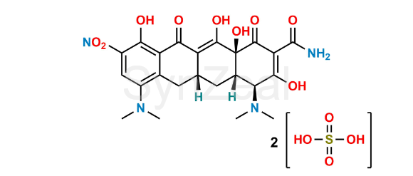 Picture of 9-Nitro Minocycline sulfate salt Picture of 9-Nitro Minocycline sulfate salt