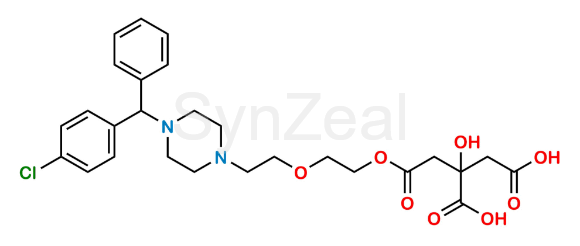 Picture of Hydroxyzine Citrate Impurity