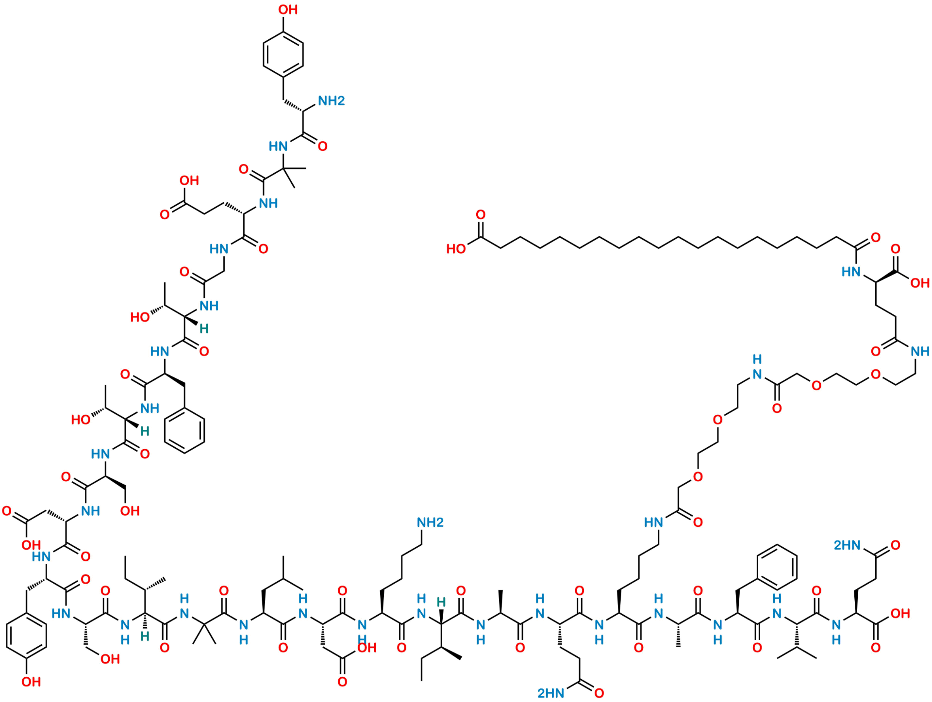 structure of tirzepatide 1-24) Tirzepatide
