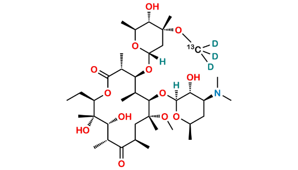 Picture of Clarithromycin 13C,D3 (Possibility-2)
