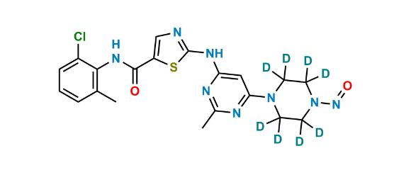 Picture of N-Nitroso N-Deshydroxyethyl Dasatinib-D8