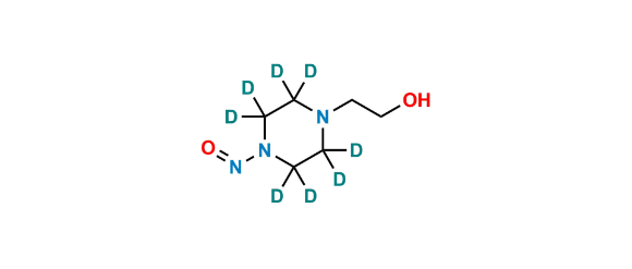 Picture of N-Nitroso Hydroxyethyl Piperazine-D8