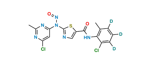 Picture of Dasatinib Dichloro Nitroso Impurity-D8