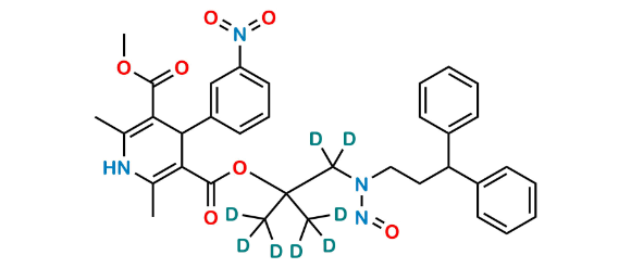 Picture of N-Nitroso N-Desmethyl Lercanidipine-D8