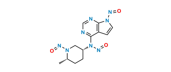 Picture of N,N,N-TriNitroso Ritlecitinib Des Methyl Vinyl ketone Impurity