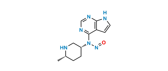 Picture of N-Nitroso Ritlecitinib Des Methyl Vinyl ketone Impurity (Possibility 2)