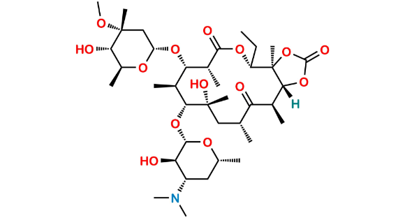 Picture of Erythromycin Cyclic 11,12 Carbonate A