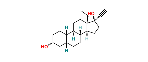 Picture of 3α,5β-Tetrahydro Norgestrel