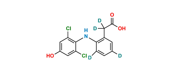 Picture of 4-Hydroxy Diclofenac D4