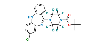 Picture of Des Methyl N-Boc Clozapine D8