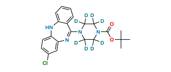 Picture of Des Methyl N-Boc Clozapine D8