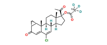 Picture of Cyproterone Acetate 13C2 D3