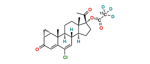 Picture of Cyproterone Acetate 13C2 D3