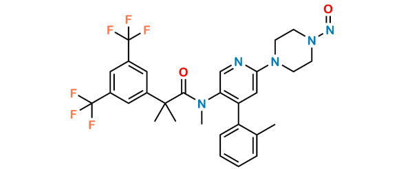 Picture of N-Nitroso  N-Desmethyl Netupitant (possibility 1)