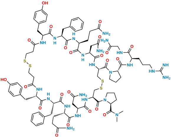 Picture of Desmopressin (1-7) N (CH3)2 (1,6:6,1 dimer)