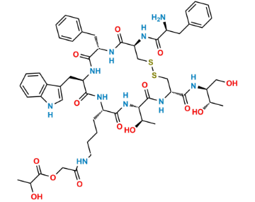 Picture of GlycoLactyl Adduct -Lys –Octreotide Impurity 1