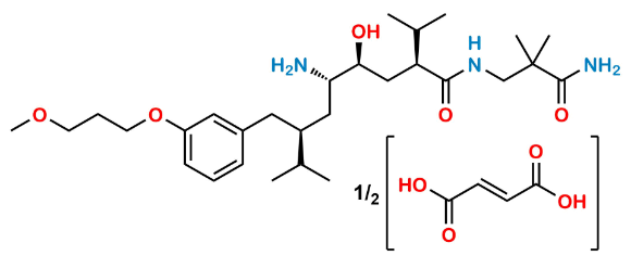 Picture of Desmethoxy Aliskiren Impurity (Hemifumarate salt)