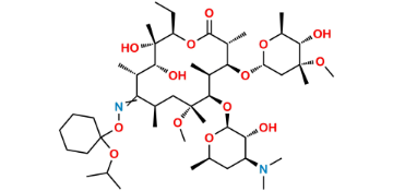 Picture of 6-O-Methylerythromycin A 9-(E)-O-(1-isopropoxycyclohexyl)-oxime