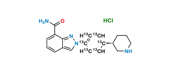 Picture of Niraparib 13C6 Hydrochloride