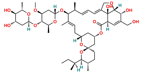 Picture of 3″-O-demethyl, 4-hydroxymethyl Ivermectin