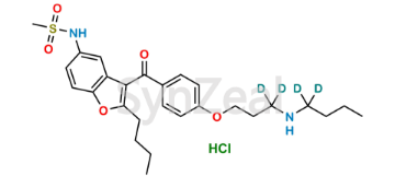 Picture of Desbutyl Dronedarone-D4 Hydrochloride