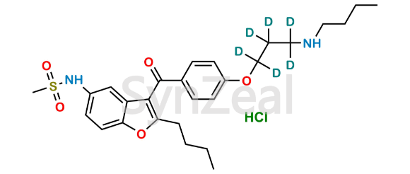 Picture of Desbutyl Dronedarone-D6 Hydrochloride