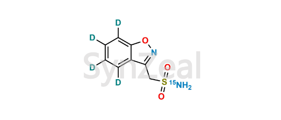 Picture of Zonisamide D4 15N