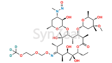 Picture of N-Demethyl N-nitroso Roxithromycin D3