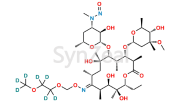 Picture of N-Demethyl N-nitroso Roxithromycin D7